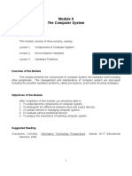 The Computer System: Scope of The Module