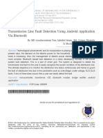 Transmission Line Fault Detection Using Android Application Via Bluetooth