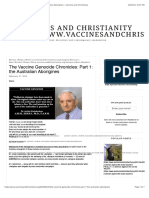 The Vaccine Genocide Chronicles: Part 1: The Australian Aborigines - Vaccines and Christianity