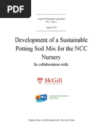 Development of A Sustainable Potting Soil Mix Final Report