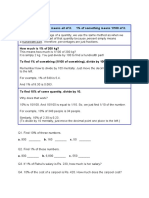 Percentages Practice Sheet