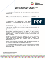 03-07-2020 Llama El Gobernador A La Responsabilidad de La Población para Que La Reactivación Económica Sea Un Éxito