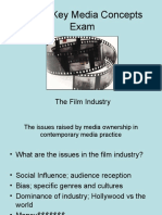 G322: Key Media Concepts Exam: The Film Industry