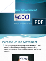 Me Too Movement: Time To Break The Silence