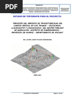 Informe de Topografía - Quenuayoc