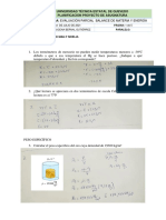 Evaluacion de Balance y Energia