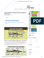 Cause and Effect Diagram - Excel Template - Case Study 7 QC Tools