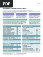 Servicenow Technical Training Catalog: Website Now