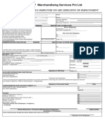 F & F Clearance Form