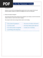 Exam Strategies For The Summary Writing