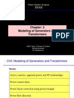 Lecture 04 - Chap 3 Modeling of Generators and Transformers