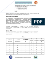 Taller Informe Métodos de Ruta Crítica y PERT