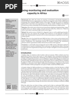 Diagnosing Monitoring and Evaluation Capacity in Africa: Background