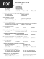 NTSE Kerala 2018 Question Paper With Answer Key SAT