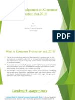 Landmark Judgement On Consumer Protection Act, 2019 (Tort Psda)