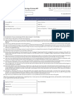 Application and Indemnity For Endorsing of Airway Bill: 1) Original AWB 2) Copy of Commercial Invoice