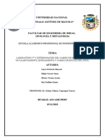 Laboratorio #4 Determinación Del Cambio de Entropía para Un Calentamiento, Enfriamiento y Cambio de Estado Del Agua.