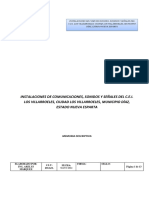 Memoria Descriptiva Instalaciones de Comunicaciones, Sonidos y Señales Del Cei Los Villarroeles