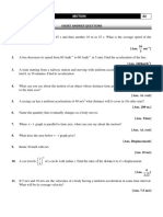 3 - Motion (Worksheet)