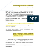 Artigo - Literatura Engajada em Língua Portuguesa Cabo Verde, Brasil e Portugal No Século XX