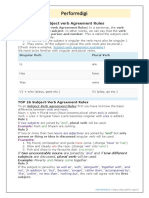 Subject Verb Agreement Rules