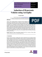 Drag Reduction of Hypersonic Vehicles Using Aerospike