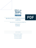 HR Practice in Nestle Bangladesh Limited: Human Resources and Management (HRM 502) Submitted To