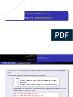 Disambiguation: Natural Language Processing (CSE 5321)