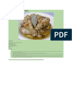 Adobong Puti (White Chicken Adobo) : Ingredients