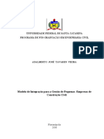 Modelo de Integração para A Gestão de Pequenas Empresas de Construção Civil - TESE DR