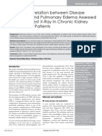 The Correlation Between Disease Stage and Pulmonary Edema Assessed With Chest Xray in Chronic Kidney Disease Patients