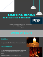 Lighting Design: in Commercial & Residential Spaces