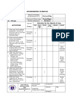 Housekeeping Schedule and Checklist