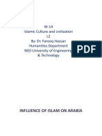 W-14 Islamic Culture and Civilization L2 By: Dr. Farooq Hassan Humanities Department NED University of Engineering & Technology