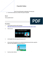 Projectile Motion Lab Phet