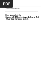 User Manual of The Quanta Lb4M Series Layer 2, 3, and Ipv6 Plus Qos Managed Switch