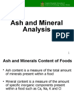 Ash and Minerals Analysis