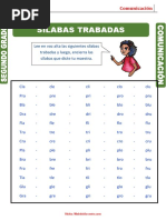 Las Sílabas Trabadas para Segundo Grado de Primaria