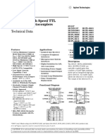 High CMR, High Speed TTL Compatible Optocouplers: Technical Data