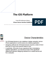 The Ios Platform: Iphone Human Interface Guidelines