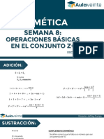 Semana 8-Operaciones Básicas en El Conjunto Z+