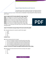 Machine Input-Output Questions and Answers