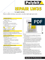 Polyrepair Lw35: Lightweight Concrete Repair Mortar