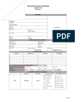 Education Service Contracting: Application Form ESC Form 1