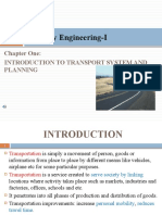 Chapter 1introduction To Transport System and Planning