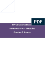 SPVC Online Test Series Pharmaceutics-Ii Module 5 Question & Answers