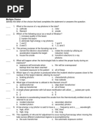 Identify The Letter of The Choice That Best Completes The Statement or Answers The Question