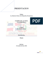 Los Simbolos Patrios de La Republica Dominicana