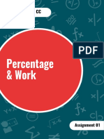 Percentage & Work: Non CAT Quant - CC