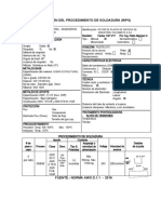 Especificacion Del Procedimiento de Soldadura